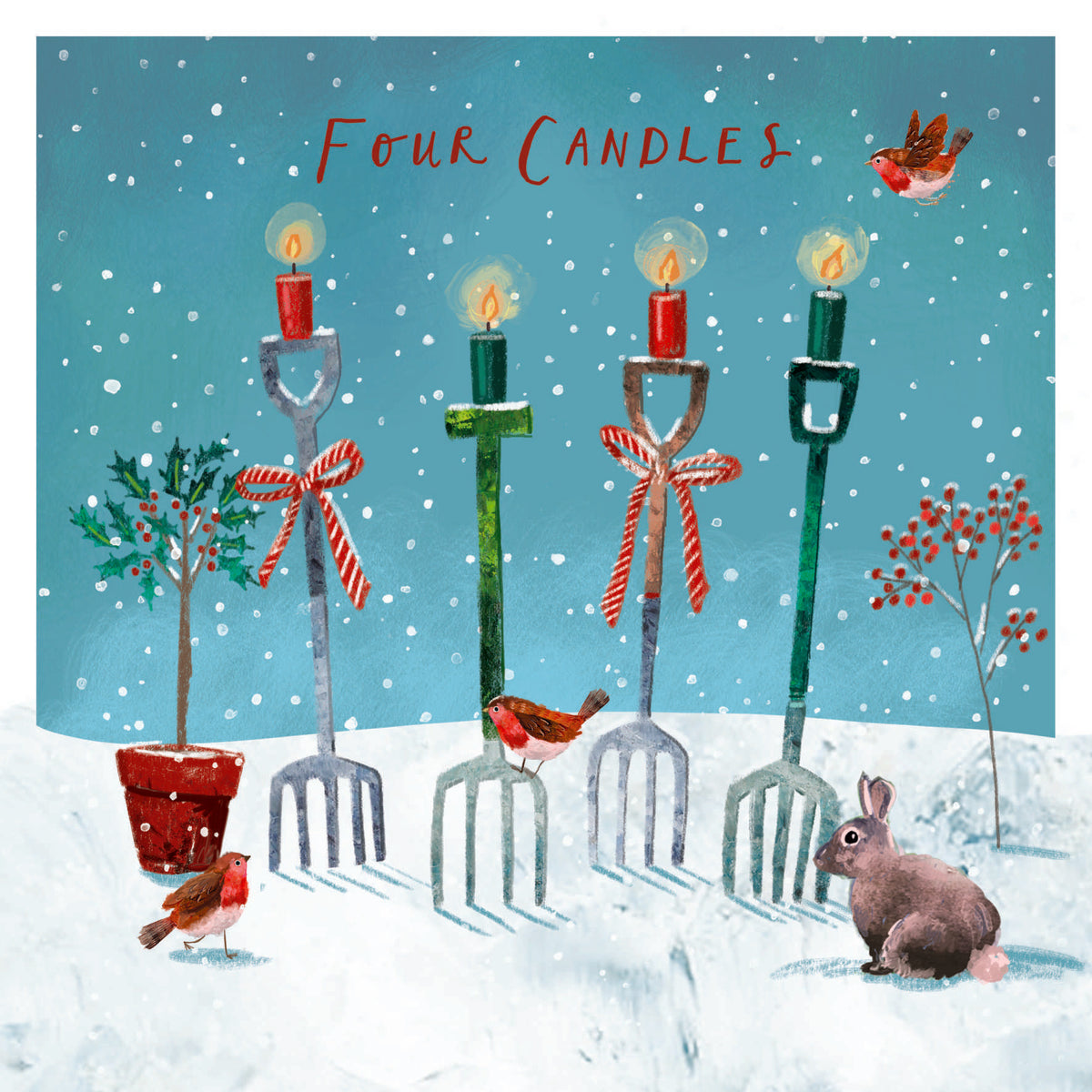 Four Candles Christmas Cards