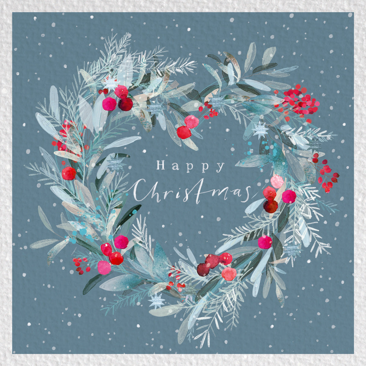 Heart Wreath Christmas Cards